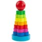 Lavinamoji medinė kaladėlių piramidė kaina ir informacija | Žaislai kūdikiams | pigu.lt