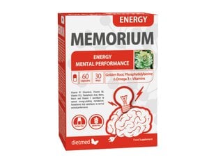 Memorium Energy energijai ir protinei veiklai, 60 kapsulių kaina ir informacija | Vitaminai, maisto papildai, preparatai gerai savijautai | pigu.lt