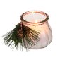 Kalėdinė žvakė stiklinėje su dekoracija, 30 val. kaina ir informacija | Žvakės, Žvakidės | pigu.lt