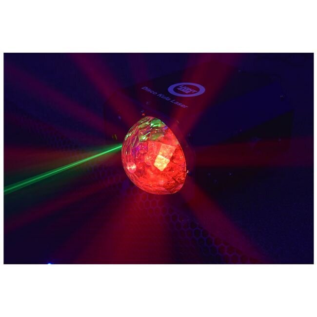 LIGHT4ME DISCO BALL LASER daugiafunkcinis LED šviestuvas kaina ir informacija | Dekoracijos šventėms | pigu.lt