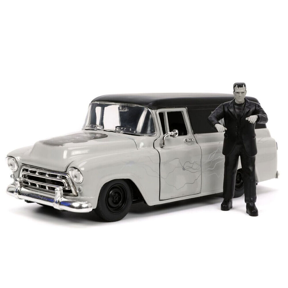 Frankenstein Chevy Suburban Delivery 1957 automobilis + figūrėlė цена и информация | Žaislai berniukams | pigu.lt