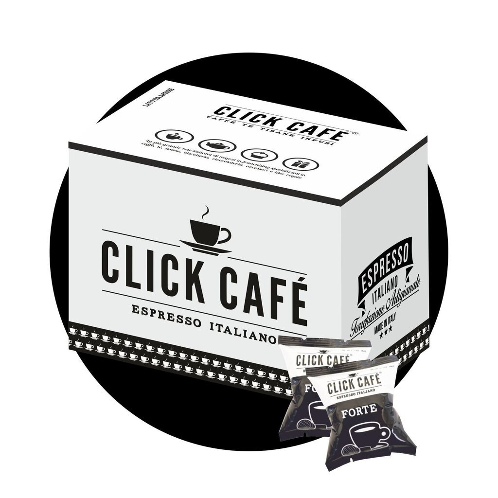 Clickcafe Forte kavos kapsulės, Lavazza Blue kavos aparatams, 75 vnt. цена и информация | Kava, kakava | pigu.lt