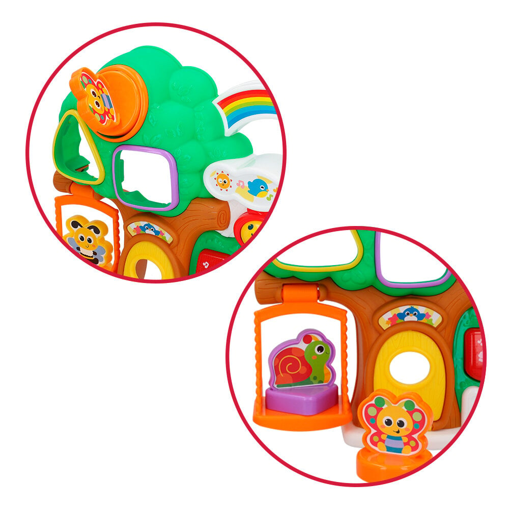 Muzikinis žaislas formų rūšiuoklis "Winfun Treehouse", 12-18 mėn. (ispanų kalba) kaina ir informacija | Lavinamieji žaislai | pigu.lt