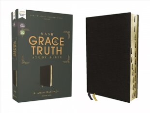 NASB, The Grace and Truth Study Bible, European Bonded Leather, Black, Red Letter, 1995 Text, Thumb Indexed, Comfort Print цена и информация | Духовная литература | pigu.lt