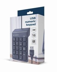 Gembird USB Numeric цена и информация | Клавиатуры | pigu.lt