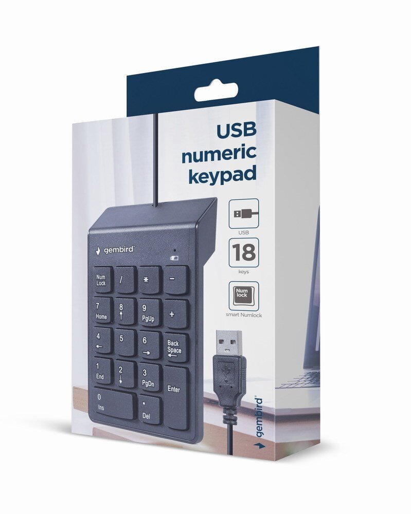 Gembird USB Numeric kaina ir informacija | Klaviatūros | pigu.lt