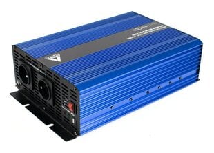 Преобразователь AZO Digital 24 В постоянного тока / 230 В переменного тока SINUS IPS-4000S 4000 Вт цена и информация | Преобразователи напряжения | pigu.lt