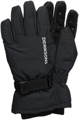 Перчатки Didriksons Biggles Gloves, черные цена и информация | Зимняя одежда для детей | pigu.lt