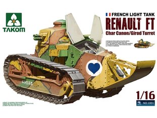 Surenkamas modelis Takom - French Light Tank Renault FT Char Canon/Girod Turret, 1/16, 1001 kaina ir informacija | Konstruktoriai ir kaladėlės | pigu.lt