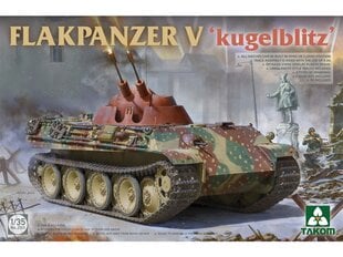 Сборная пластиковая модель Takom - Flakpanzer V Kugelblitz, 1/35, 2150 цена и информация | Конструкторы и кубики | pigu.lt