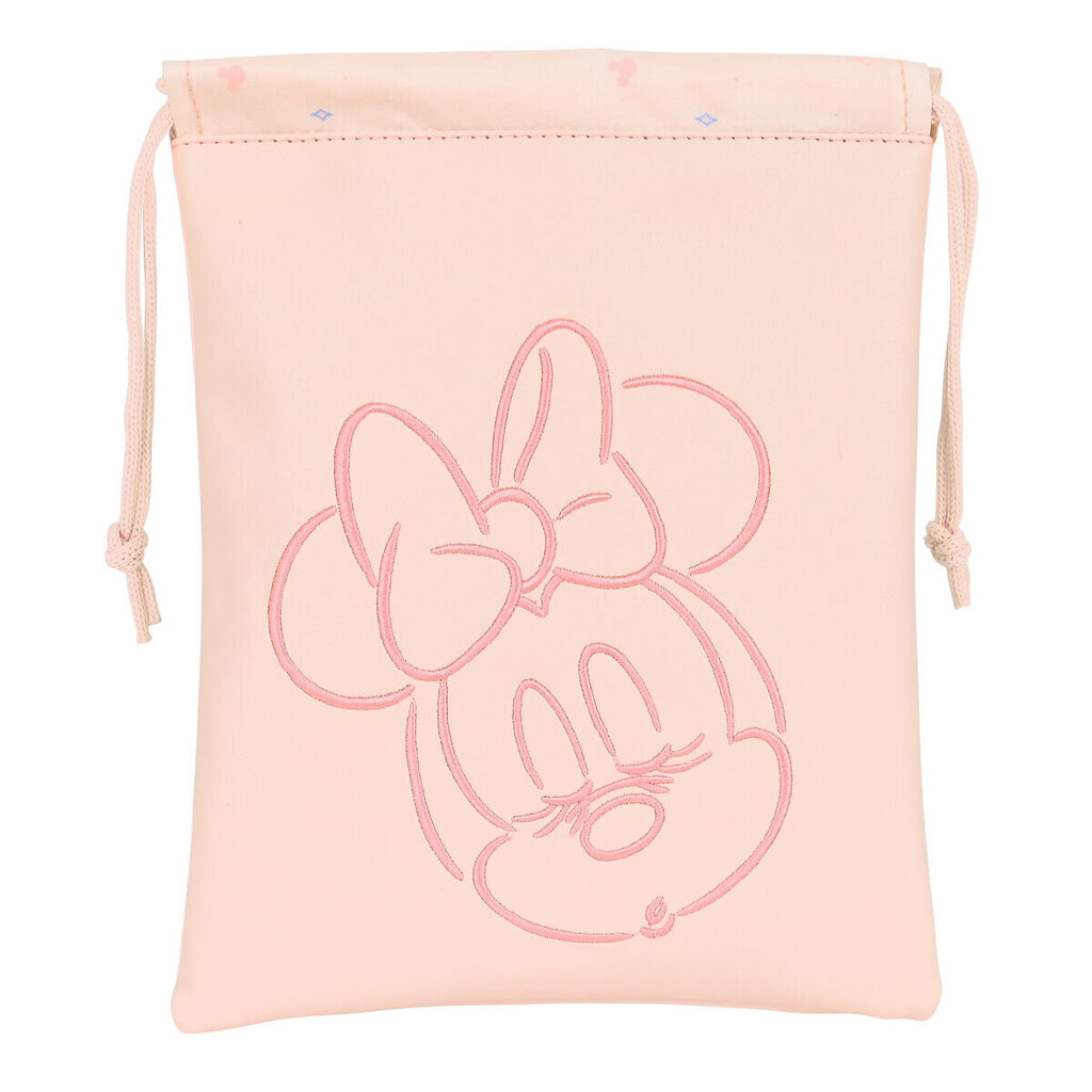 Priešpiečių maišas Pelytė Minė (Minnie Mouse), rožinis цена и информация | Kuprinės mokyklai, sportiniai maišeliai | pigu.lt