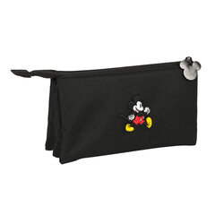 Тройной пенал Mickey Mouse Clubhouse Premium, чёрный (22 x 12 x 3 cм) цена и информация | Пеналы | pigu.lt