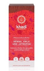 Augaliniai plaukų dažai Khadi Henna, Amla ir Jatropha (Rausvai ruda) 100 g kaina ir informacija | Khadi Kvepalai, kosmetika | pigu.lt