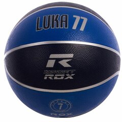 Баскетбольный мяч Rox Luka 77, синий, 5 цена и информация | Баскетбольные мячи | pigu.lt