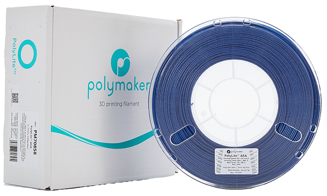 Polymaker PolyLite ASA - 1kg - 1.75mm - Mėlynas kaina ir informacija | Išmanioji technika ir priedai | pigu.lt