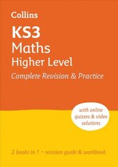 KS3 Maths Higher Level All-in-One Complete Revision and Practice: Ideal for Years 7, 8 and 9 цена и информация | Книги для подростков  | pigu.lt