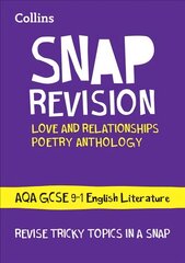 AQA Poetry Anthology Love and Relationships Revision Guide: Ideal for Home Learning, 2022 and 2023 Exams цена и информация | Книги для подростков и молодежи | pigu.lt