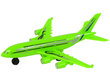 Žaislinis keleivinis lėktuvas, žalias kaina ir informacija | Lavinamieji žaislai | pigu.lt