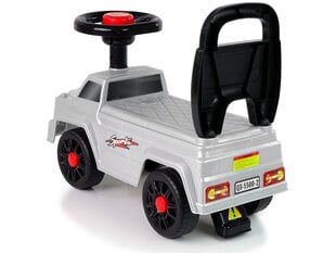 Paspiriamas automobilis Lean Toys ,,Starlight traversing'', sidabrinis kaina ir informacija | Žaislai kūdikiams | pigu.lt