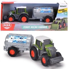 Traktoriaus mašina su pieno baku 18cm kaina ir informacija | Žaislai berniukams | pigu.lt