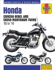 Honda CMX250 Rebel & CB250 Nighthawk Twins (85-16) kaina ir informacija | Enciklopedijos ir žinynai | pigu.lt