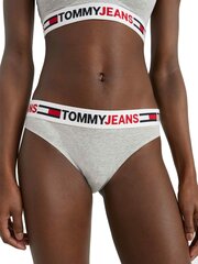 Трусы TOMMY HILFIGER Brazilian Logo Waistband Light Grey Heather UW0UW03527P61 цена и информация | Трусики | pigu.lt