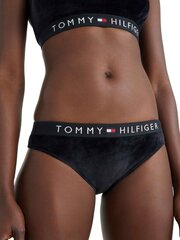 Трусы TOMMY HILFIGER Bikini Velour Black UW0UW03982BDS цена и информация | Трусики | pigu.lt