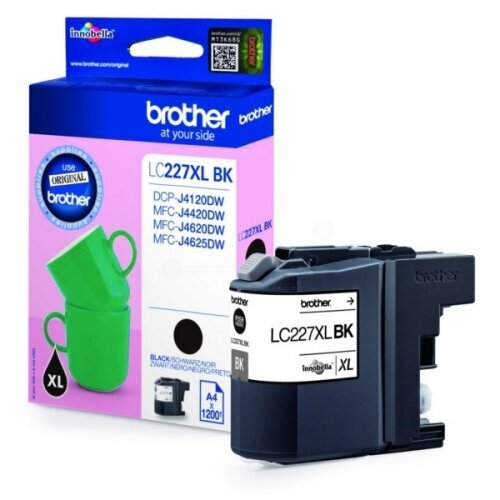 Brother LC227XLBK, Black Ink Cartridge 1200 pages kaina ir informacija | Kasetės rašaliniams spausdintuvams | pigu.lt