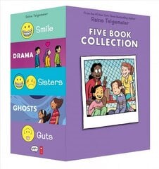 Raina Telgemeier Five Book Collection: Smile, Drama, Sisters, Ghosts, Guts BOX цена и информация | Книги для подростков и молодежи | pigu.lt