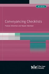 View larger image Conveyancing Checklists Revised edition цена и информация | Книги по экономике | pigu.lt