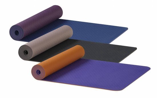Jogos kilimėlis Yin-Yang Earth, 61x183 cm/6mm, violetinė/mėlyna kaina ir informacija | Kilimėliai sportui | pigu.lt