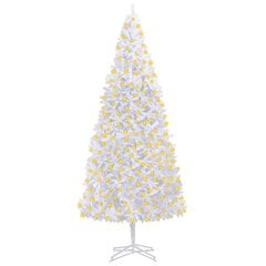 Dirbtinė Kalėdų eglutė su LED lemputėmis, balta, 400cm kaina ir informacija | Eglutės, vainikai, stovai | pigu.lt