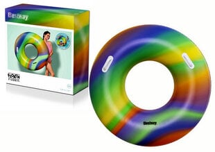 Круг для плавания Bestway Rainbow, Ø 119 см цена и информация | Надувные и пляжные товары | pigu.lt