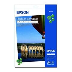 Epson Premium Semigloss Photo Paper  DIN A4  251g/mÂ²  20 Sheets A4 - цена и информация | Kanceliarinės prekės | pigu.lt