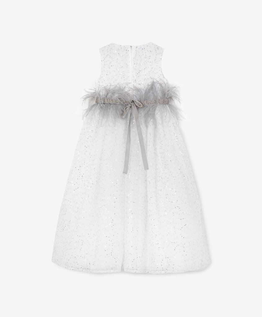 Gulliver suknelė su blizgučiais mergaitėms, balta kaina ir informacija | Suknelės mergaitėms | pigu.lt
