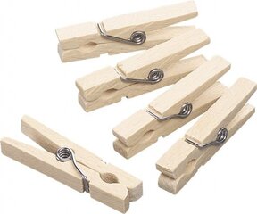 Набор деревянных мини-прищепок, 218735737, 5 шт цена и информация | Принадлежности для шитья | pigu.lt