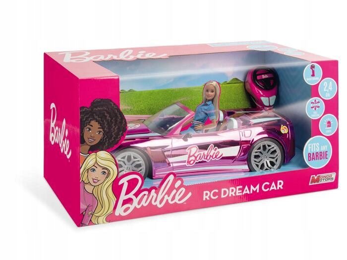 Barbie Mondo Motors kabrioletas su RC valdymu kaina ir informacija | Žaislai mergaitėms | pigu.lt