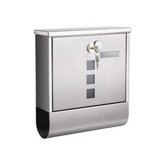 Pašto dėžutė pagaminta iš nerūdijančio plieno SONGMICS sidabrinė kaina ir informacija | Pašto dėžutės, namo numeriai | pigu.lt