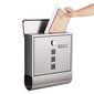 Pašto dėžutė pagaminta iš nerūdijančio plieno SONGMICS sidabrinė kaina ir informacija | Pašto dėžutės, namo numeriai | pigu.lt