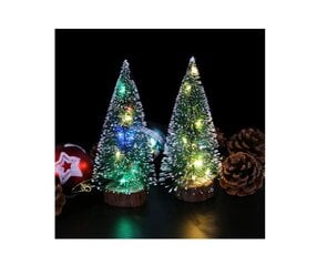 Новогодняя елка со светодиодной подсветкой, высотой 30 см цена и информация | Рождественские украшения | pigu.lt