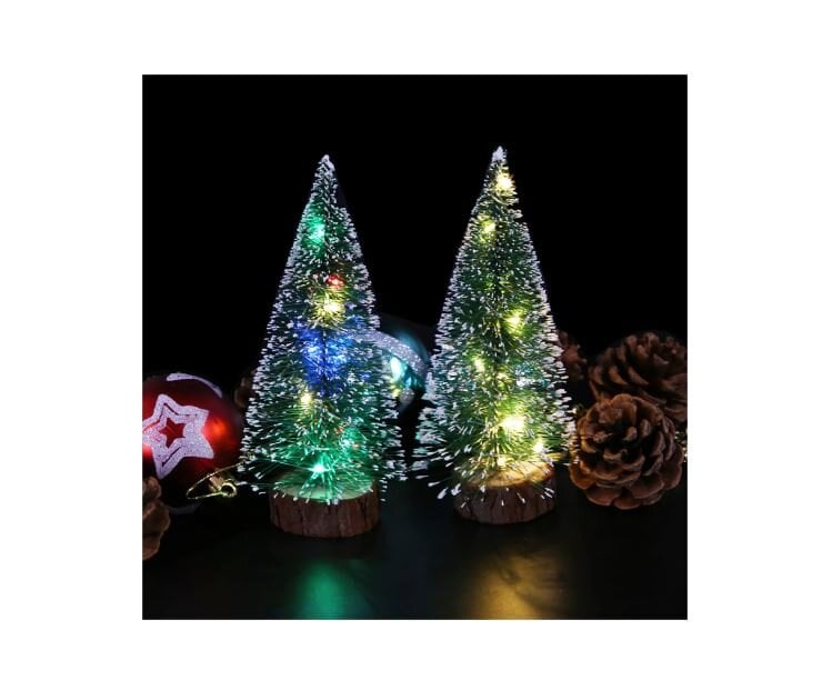 Kalėdų eglutė LED šviečianti dekoracija, 30 cm aukštis kaina | pigu.lt