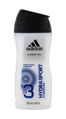 Dušo želė Adidas Hydra Sport 3 in 1 vyrams 250 ml kaina ir informacija | Adidas Išmanieji laikrodžiai, apyrankės | pigu.lt