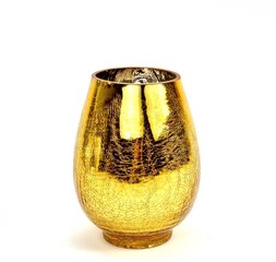 Vaza stiklinė, 18x14 cm kaina ir informacija | Vazos | pigu.lt