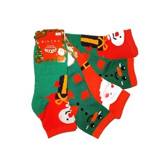 Kalėdinės kojinės moterims, 5 poros kaina ir informacija | Moteriškos kojinės | pigu.lt