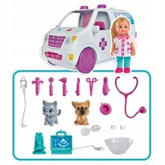 Simba Doll Doctor Evi Greitosios pagalbos automobilis 2in1 kaina ir informacija | Žaislai mergaitėms | pigu.lt