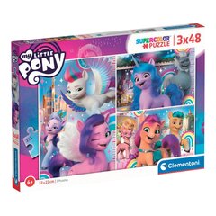 Dėlionė Clementoni Mano mažasis Ponis/My Little Pony, 3 x 48 d. kaina ir informacija | Dėlionės (puzzle) | pigu.lt