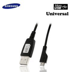 Универсальный Micro USB кабель данных и зарядки Samsung ECC1DU0BBK OEM цена и информация | Кабели для телефонов | pigu.lt