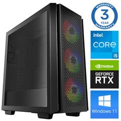 Стационарный компьютер INTOP i5-12400F 32GB 1TB SSD M.2 NVME RTX3060 12GB WIN11 цена и информация | Стационарные компьютеры | pigu.lt