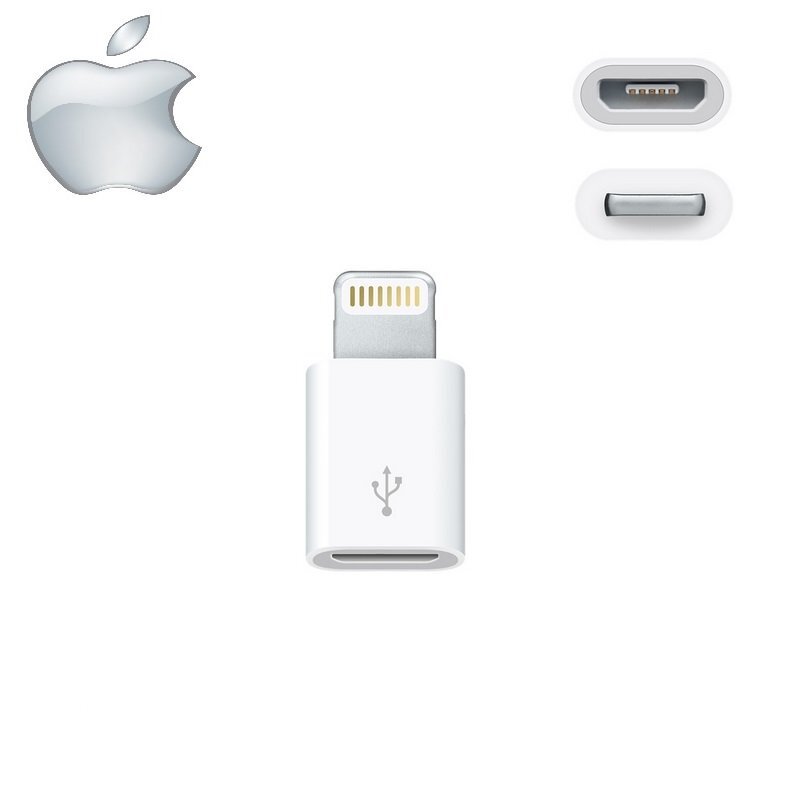 Apple "Lightning" - Micro USB adapteris (Be pakuotės) kaina ir informacija | Laidai telefonams | pigu.lt