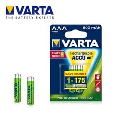 Varta AAA LR03 800mAh Ni-Mh Зарядные Аккумуляторы 56703 (2шт) цена и информация | Батарейки | pigu.lt